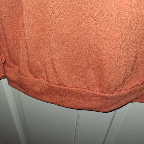Orange Highland Cow Print Hoodie, Size XL - Picture 7 of 8